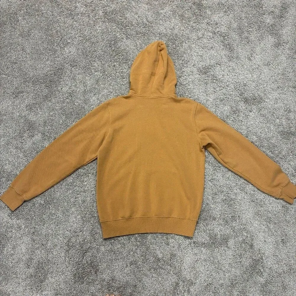 The North Face Men’s Small Pullover Hoodie Almond Butter Tan Half Dome Graphic